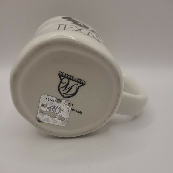 Houston Texans 16 oz Black and White Sculpted Logo NFL Coffee Mug EUC - Picture 4 of 5